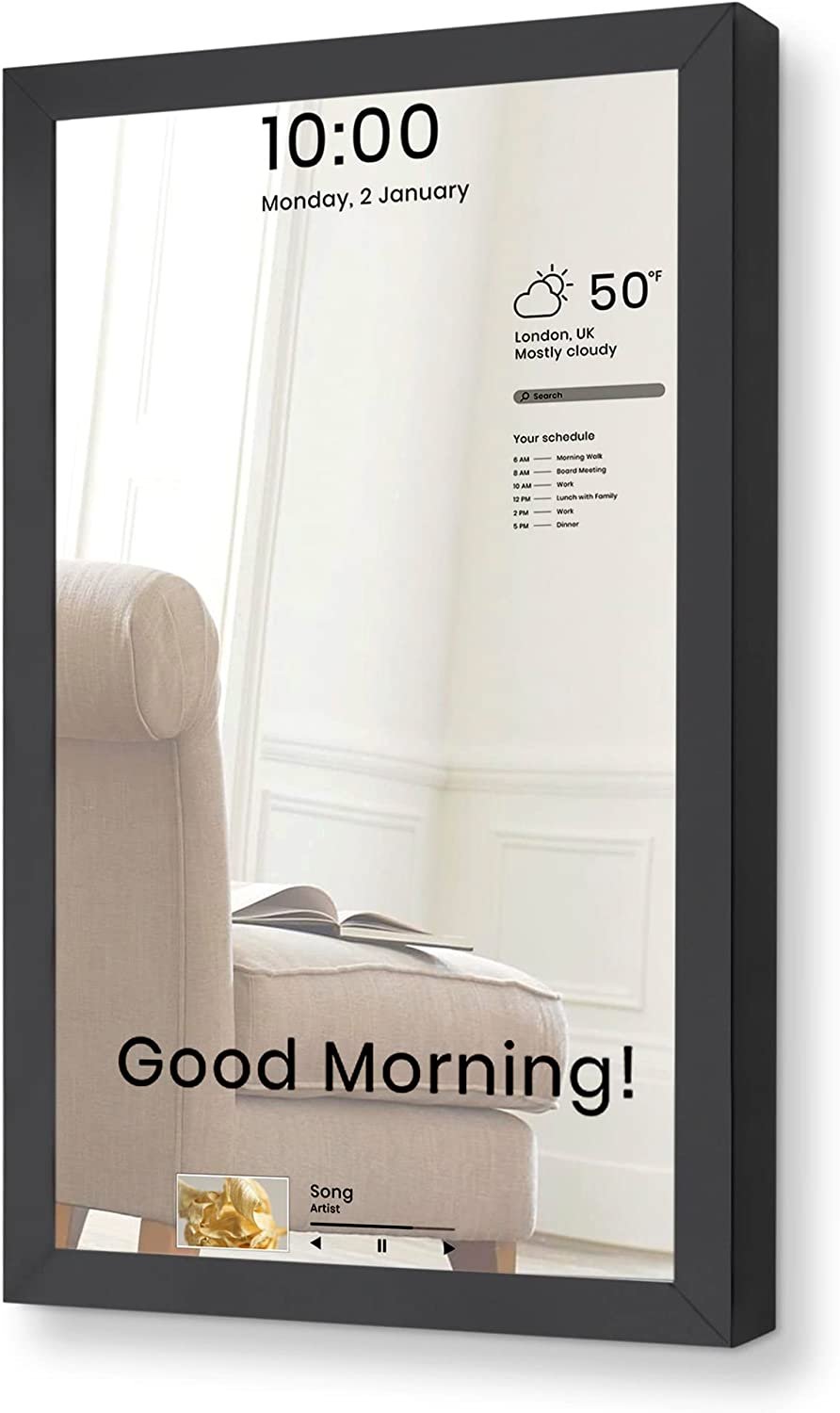 2 Way Mirror for Smart Mirror Project with Internal 21.5 Inch 1920x1080 Pixel Ready to Connect LCD